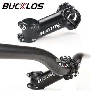 BUCKLOS MTB สเตมจักรยาน 7 / 17/22 องศาอลูมิเนียมก้านจักรยานถนนเมาน์เทนก้านจักรยานลำต้น 60 มม. 70 มม. 80 มม. 90 มม.