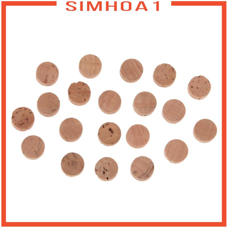 [Simhoa1] ปะเก็นไม้คอร์กซีลทรัมเป็ต สีขาว 20 ชิ้น