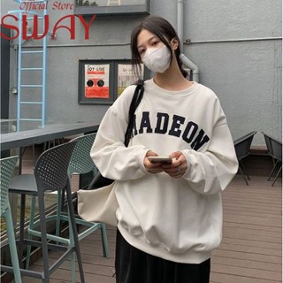 SWAY  เสื้อกันหนาว เสื้อฮู้ด ใส่สบายๆ หลวม  Beautiful รุ่นใหม่ ins Stylish A28J01D 36Z230909