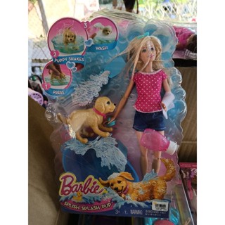 Barbie Splish Splash Pup บาร์บี้มาพร้อมน้อนหมา รุ่นงอขาได้คะ