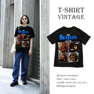 🔥𝙇𝙞𝙥𝙩𝙪𝙣 𝙎𝙝𝙤𝙥  พร้อมส่ง!! เสื้อวงวินเทจ The Beatles เสื้อวงร็อค เดอะ บีทเทิล เสื้อวง เสื้อยืดวินเทจ Vintage Band T-shirts