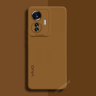 เคสโทรศัพท์มือถือ ซิลิโคนนิ่ม ป้องกันเลนส์กล้อง สีพื้น สําหรับ VIVO Y02S Y16 4G Y02 V2214 V2213