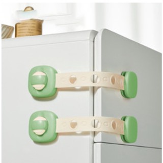 Baby Safety Lock สายล็อคพลาสติก เด็กเล็กคลายล็อคไม่ได้ บานประตูหน้าต่างตู้เย็นเพื่อความปลอดภัยสําหรับเด็ก