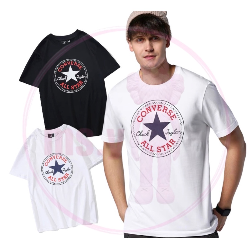 YMS1688 T เสื้อ C0nverse พรีเมี่ยม Borg harga kailang T เสื้อผู้ชาย baju tshirt ผู้ชายเสื้อยืดผ้าฝ้า