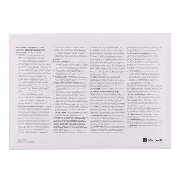 MICROSOFT WINDOWS (ไมโครซอฟต์ วินโดวส์) WINDOWS 11 HOME (OEI) (DVD) (KW9-00632) thumbnail 3