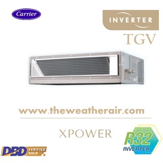 แอร์ Carrier INVERTER เบอร์ 5 น้ำยา R32 รุ่น X-POWER TGV แบบเปลือย ขนาด 13,000BTU-60,000BTU