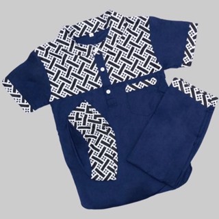 ชุดเสื้อผ้า ผ้าบาติก และกางเกง สไตล์มุสลิม สําหรับเด็กผู้ชาย อายุ 1-10 ปี