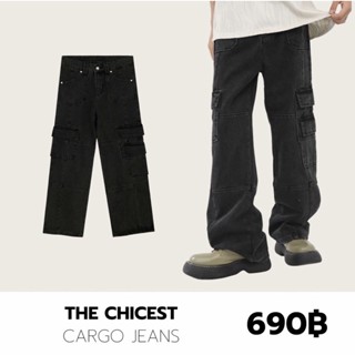 THEBOY-THE CHICEST CARGO JEANS กางเกงยีนส์คาร์โก y2k