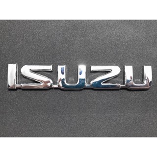 LOGO ISUZU โลโก้ติดท้ายรถ ISUZU D max 2012-2019 ติดท้าย ขนาด 14.5x2.5cm สินค้ามีรับประกัน