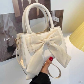🌹จัดส่งด่วน #🥂🥤กระเป๋าถือ Girl 2022 Sweetheart Girl Series Sweet Bow Knot Flow Commuter Handbag