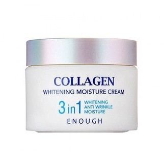 enough collagen whitening คอลลาเจนไวท์เทนนิ่ง moisture cream ครีม 3in1 cream 50g