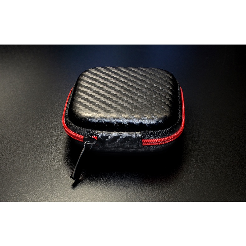 Kz กระเป๋าเคสหนัง PU แบบพกพา สําหรับใส่จัดเก็บหูฟัง SD Card