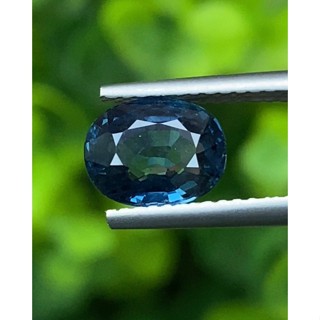 พลอย ไพลิน Blue Sapphire 1.66 กะรัต (Cts.) พลอยแท้ อัญมณีมงคลประจําวันเกิด เครื่องประดับพลอย