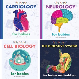 [หนังสือเด็ก 4 เล่ม] Little Doctors Childrens Books Set doctor cardiology cell biology neurology baby for babies love