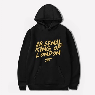 [เสื้อฮู้ดแฟชั่น] ใหม่ล่าสุด เสื้อฮู้ดดี้ ผ้าฝ้ายแท้ ลาย Arsenal King Of London Lover ของขวัญวันเกิด แฟชั่นสําหรับผู้ชาย