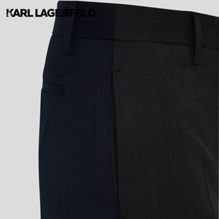 KARL LAGERFELD - CARA LOVES KARL TWO-TONE PANTS 226W1062 กางเกงขายาว