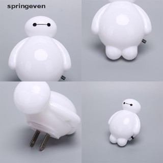 [springeven] Baymax ใหม่ พร้อมส่ง หลอดไฟกลางคืน LED รูปฮีโร่ตัวใหญ่ ประหยัดพลังงาน 6 ดวง น่ารัก สําหรับเด็ก