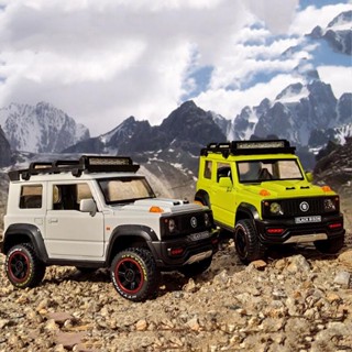 1:18 Suzuki Jimny โมเดลรถยนต์ โลหะผสม มีเสียง และไฟ ของเล่นสําหรับเด็ก