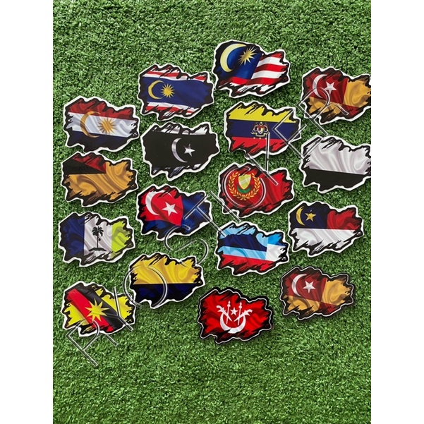 สติ๊กเกอร์ !!️BENDERA/FLAG /NEGERI/VIETNAM/THAI/PALESTINE