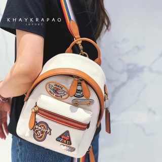 khaykrapaoimport - C Charter Backpack 18 With Patches CA137 เป้มินิ ไซส์เล็กน่ารัก