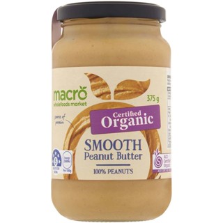 MACRO ORGANIC SMOOTHPEANUT BUTTER 375G