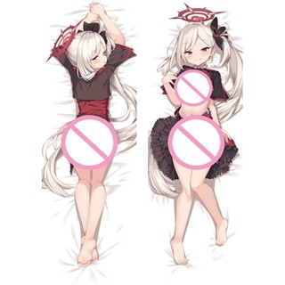 ปลอกหมอนอิง ลายการ์ตูนอนิเมะ Dakimakura สีฟ้า แบบสองด้าน