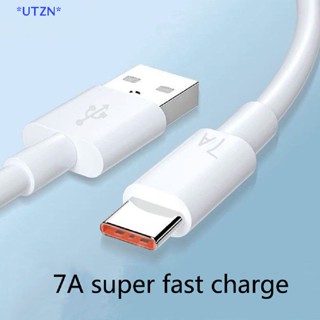 UTZN&gt; 7A 100W Type C USB Cable Super-Fast Charge Cable for Huawei Xiaomi Samsung new