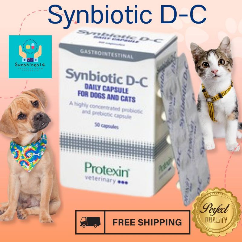 (ส่งฟรี)✅พร้อมส่งแบ่งขาย✅ Synbiotic D-C โปรไบโอติกและพรีไบโอติกเข้มข้น จากUK🇬🇧 ใช้สำหรับสุนัข แมว🐶🐱