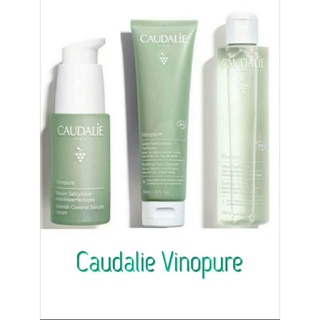 พร้อมส่ง สูตรใหม่ แท้💯Caudalie Vinopure Serum ,Gel Cleanser , Toner Exp 2026