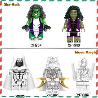 ของเล่นตัวต่อฟิกเกอร์ She-Hulk Moonlight Knight ขนาดเล็ก สําหรับเด็ก