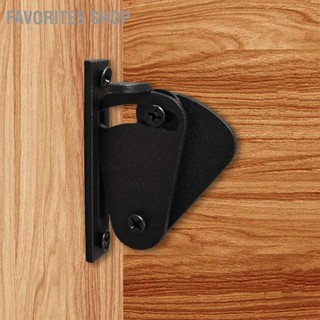 Favorites Shop Barn Door Latch Black Frosted Carbon Steel Glossy Decorative Practical Sliding for Indoor