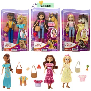 Mattel Spirit Untamed Doll (Approx.7-in), 2 Fashion Outfits, Purse &amp; Horse-Themed Accessory