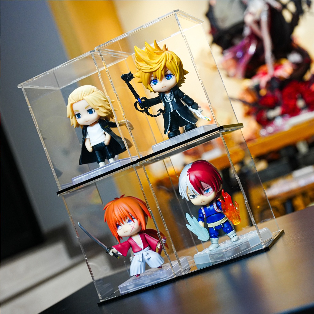 กล่องใส่ Nendoroid ด๋อย กล่องใส่โมเดล กล่องอะคริลิค ประกอบเองได้ ตู้โชว์โมเดล กันฝุ่น ซ้อนกันได้ - รูปที่ 4