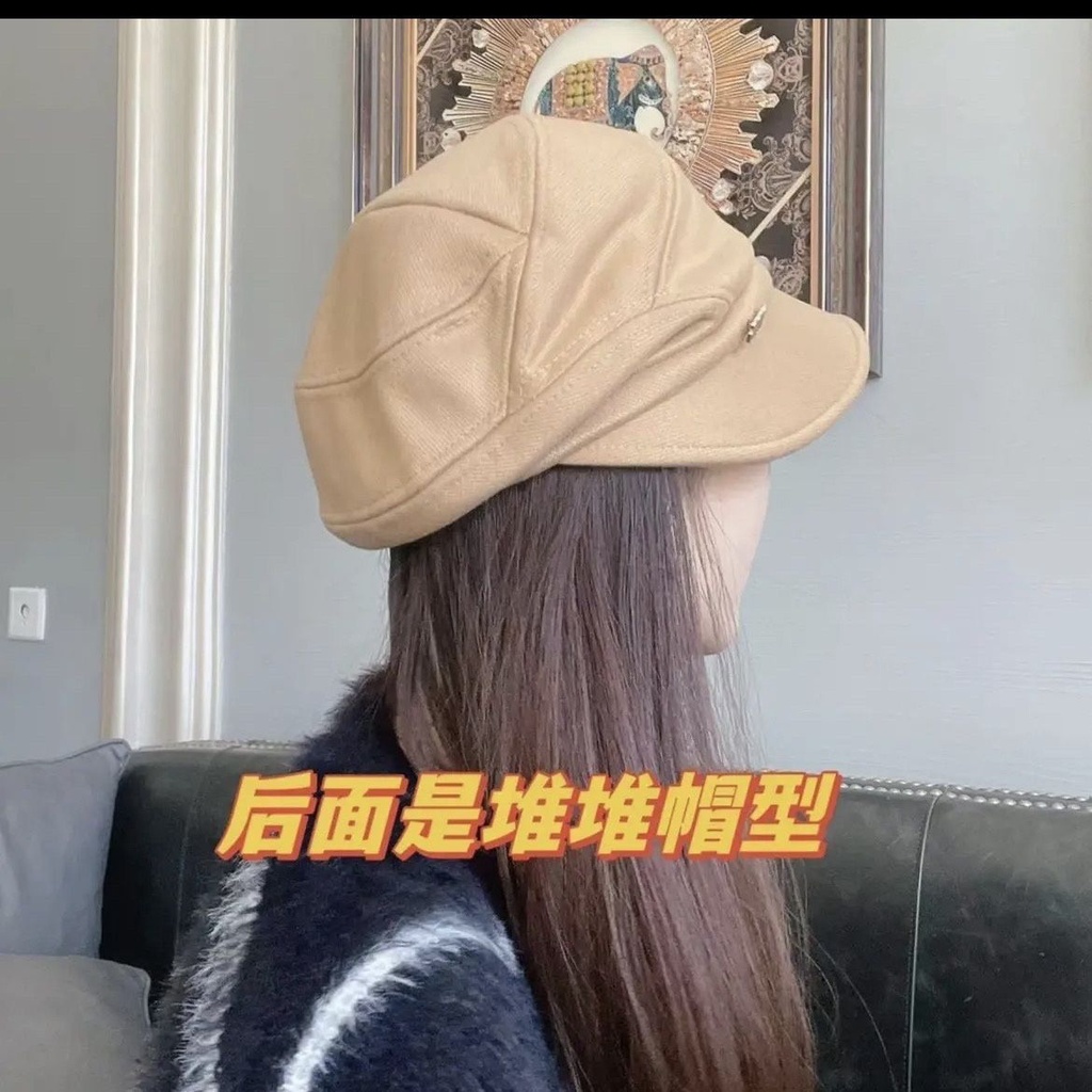 หมวกบักเก็ตลําลอง ขนาดเล็ก เข้ากับทุกการแต่งกาย แฟชั่นฤดูใบไม้ร่วง และฤดูหนาว สไตล์เกาหลี และญี่ปุ่น สําหรับผู้หญิง
