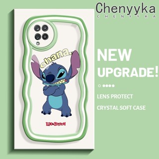 เคสโทรศัพท์มือถือแบบนิ่ม ใส กันกระแทก ลายการ์ตูน Stitch น่ารัก หลากสี สําหรับ Samsung galaxy A12 4G A12 5G F12 M12 F23 5G F13 M13 Quantum 2