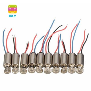 เครื่องสั่นสะเทือนมอเตอร์โทรศัพท์มือถือ ขนาดเล็ก 4x8 มม. DC 1.5-3V 10 ชิ้น