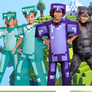 เครื่องแต่งกายคอสเพลย์ เกม Minecraft mine _ craft Diamond Armor Series เหมาะกับเทศกาลคริสต์มาส ฮาโลวีน สําหรับเด็กผู้ชาย และผู้หญิง 2022