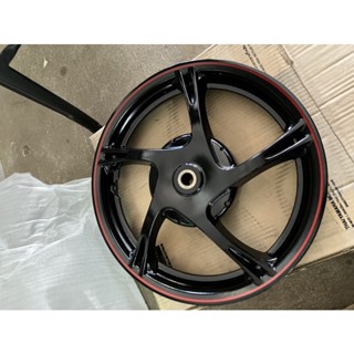 44SF5338108X ล้อแม็กหลังแท้ Yamaha Mio125i ดำขอบเส้นแดง