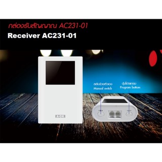 กล่องรับสัญญาณ AC231-01 ใช้งานร่วมกับมอเตอร์มาตรฐาน (AM56) เปิด-ปิดหน้าต่างอัตโนมัติ