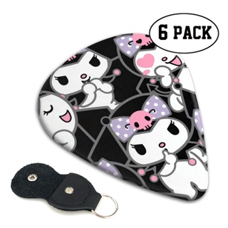 Sanrio Kuromi ปิ๊กกีตาร์ อูคูเลเล่ 3 ความหนาต่างกัน 6 ชิ้น