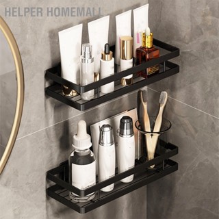 Helper Homemall ชั้นวางเครื่องเทศ แบบแขวน ไม่ต้องเจาะ พร้อมตะขอ สีดํา สําหรับบ้าน ห้องครัว ตู้เย็น