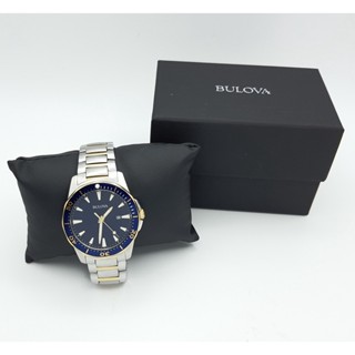 นาฬิกา BULOVA MENS 98B329 QUARTZ BLUE DIAL TWO TONE WATCH 42 MM พร้อมกล่อง (สภาพดี)