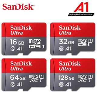 การ์ดหน่วยความจํา 32GB 64GB 128GB Sandisk Kartu Memori 80MB S Ultra Microsd SD Micro SDHC Class 10 TF