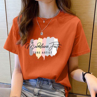 👕 พร้อมส่ง 👕 เสื้อยืดแขนสั้น เสื้อยืดแขนสั้นพิมพ์ลายลำลอง เสื้อยืดคอกลม เสื้อยืดผู้หญิง เดรสผู้หญิง เสื้อยืดผู้หญิง #W4