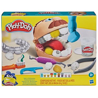 Play-Doh Dril N Fill Dentist เพลย์โดห์ ชุดหมอฟัน ของเล่นสำหรับเด็ก 3 ขวบขึ้นไป