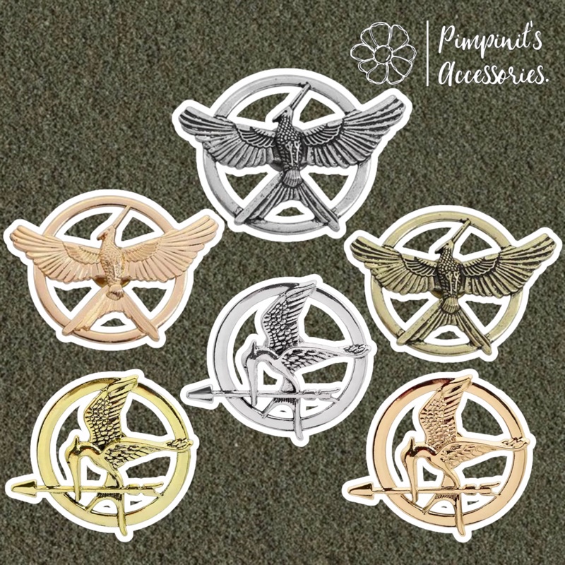 ✿ ร้านในไทยพร้อมส่ง : เข็มกลัดเซ็ทนกม็อกกิ้งเจย์ - เกมล่าชีวิต | MOCKINGJAY - THE HUNGER GAMES Brooch Pin Set.