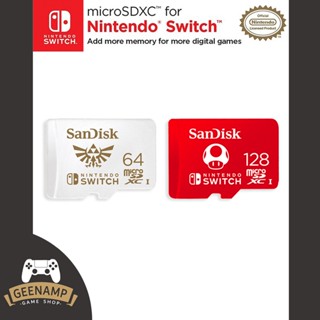 NSW [ของแท้ มือ1] SanDisk microSDXC for the Nintendo Switch ความจุ 64GB 128GB # Memory Card