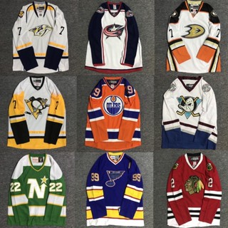 เสื้อกีฬาฮอกกี้ แขนยาว ปักลาย NHL สไตล์ฮิปฮอป ฮิปฮอป เรโทร ยุโรป อเมริกา ขนาดใหญ่