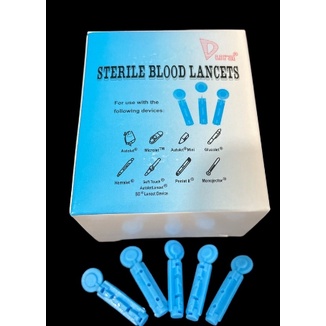 ใบมีดTwist Lancet (30G) สีฟ้ำ 100 ชิ้นต่อกล่อง – โปรปัง