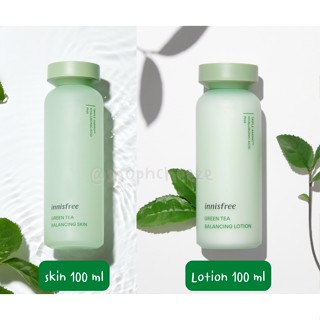 หมดอายุ 2025 Innisfree Green Tea Balancing Skin EX Toner / Lotion 100 ml (สำหรับผิวมัน) ไม่มีกล่อง